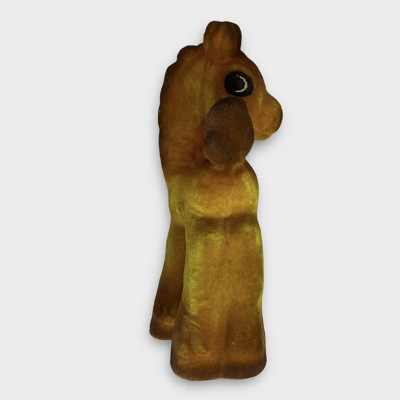 Vintage Soviet Plush Horse Toy Flocked Foam 1960s-1970s USSR Rare - Picture 5 of 7